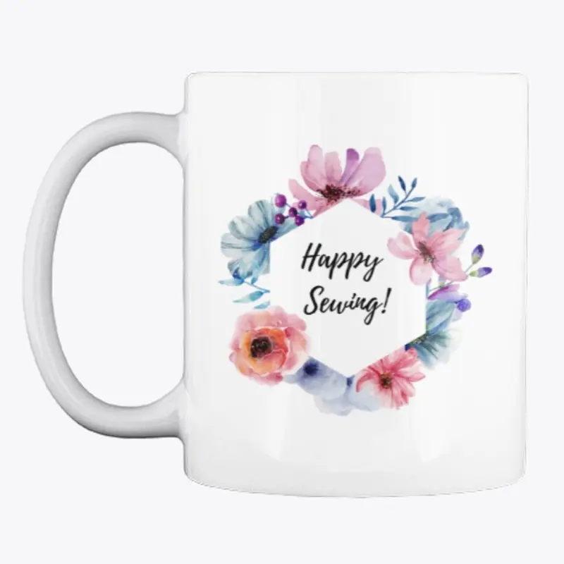 Spring Mug - Happy Sewing